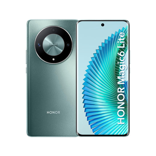HONOR magic6 Lite 5G Smartphone,6.78 Pulgadas AMOLED 108MP Cámara Principal Snapdragon 6 Gen 1 Android 13 8GB+256GB Dual sim Verde Esmeralda